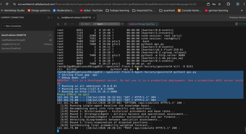 GeoIntel Multi-agent Political Intelligence – screenshot 4