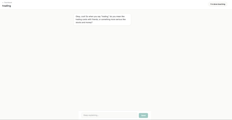 TeachBack – screenshot 1