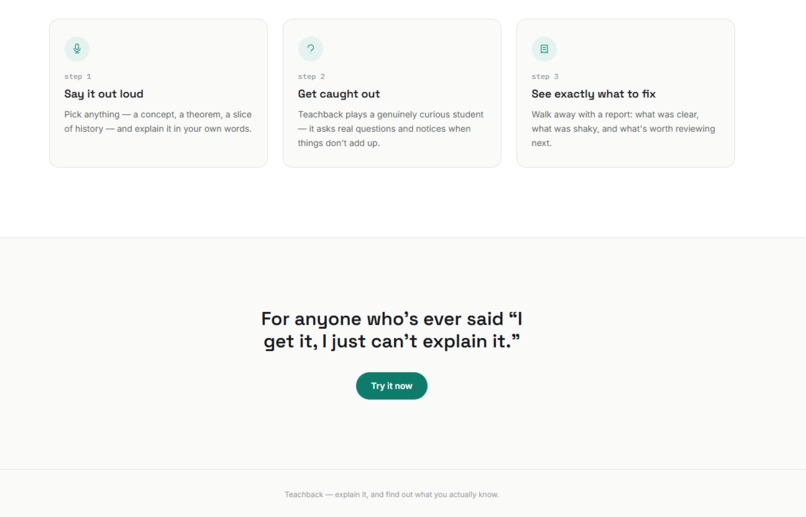 TeachBack – screenshot 4