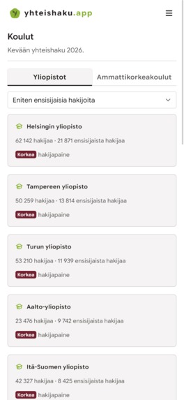 yhteishaku.app – screenshot 5