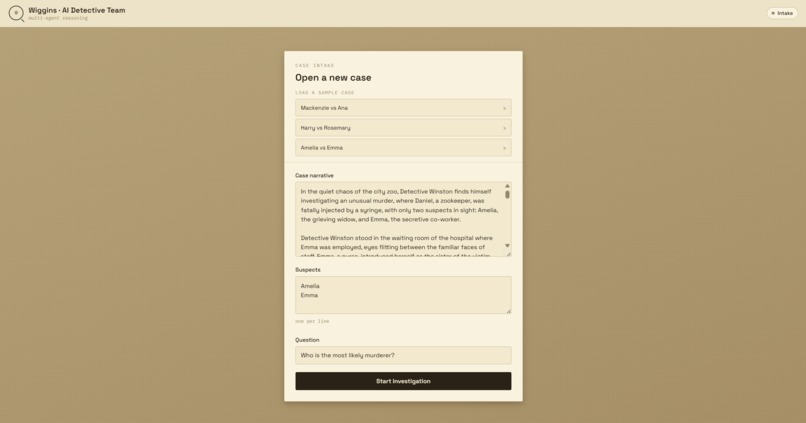Wiggins － AI Detective Team – screenshot 1