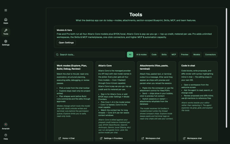 Atlarix — The Open-Weight Frontier Harness – screenshot 10