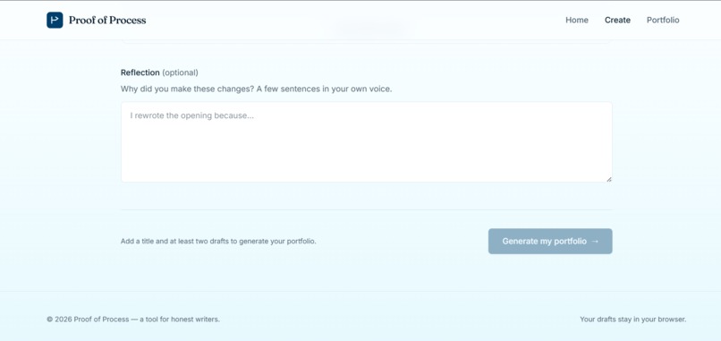 Proof of Process – screenshot 8