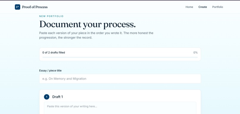 Proof of Process – screenshot 4
