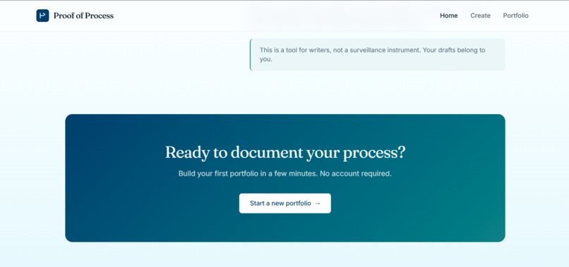 Proof of Process – screenshot 3