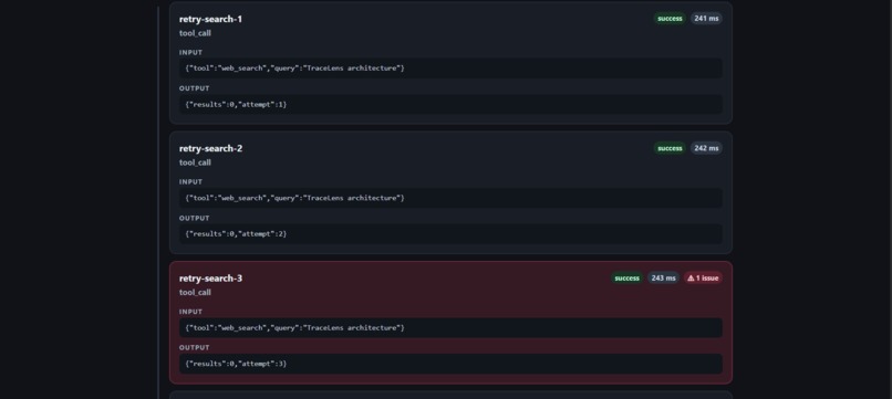 TraceLens — AI Agent Debugger – screenshot 3