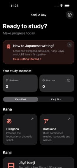 Kanji A Day – screenshot 1