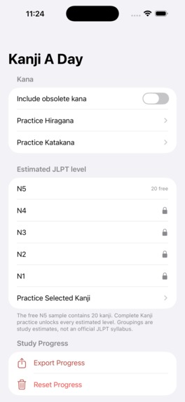 Kanji A Day – screenshot 6