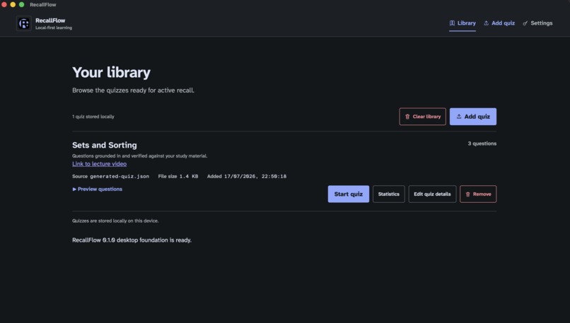 RecallFlow – screenshot 1