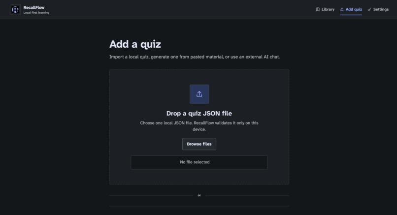 RecallFlow – screenshot 2