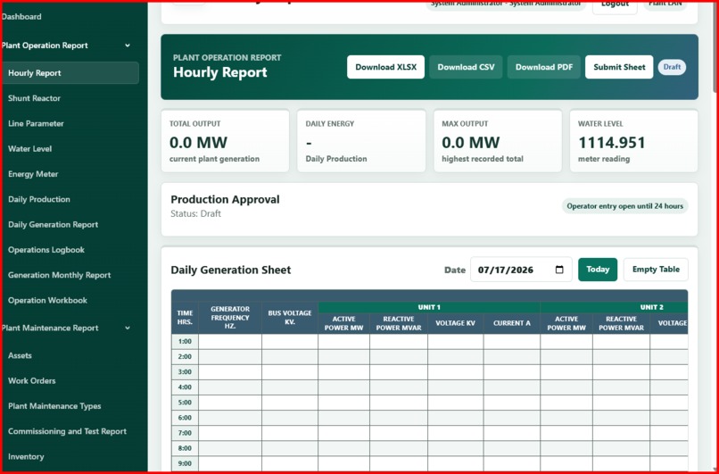 Hydropower Plant OM and Document Management System. – screenshot 1