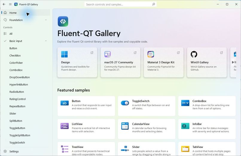 Fluent-Qt — Native Fluent UI for Qt Widgets – screenshot 3