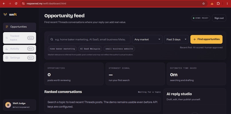 Weft – screenshot 2