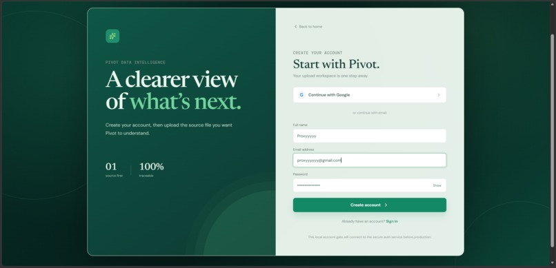 Pivot – screenshot 2