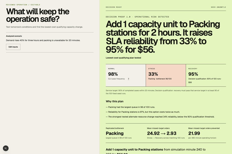 OpsProof: Stress-Test Changes Before They Reach Customers – screenshot 5