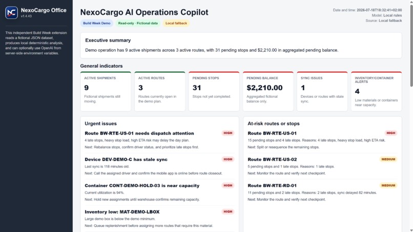 NexoCargo: Smart Logistics for Small Shippers – screenshot 1