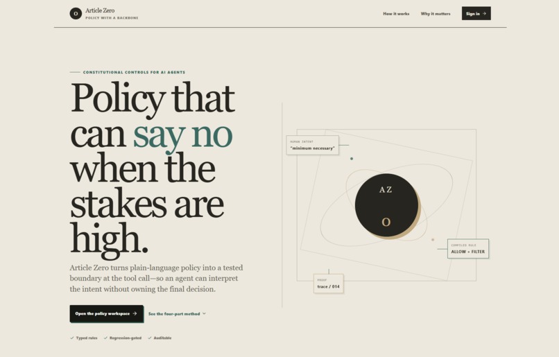 Article Zero – screenshot 2