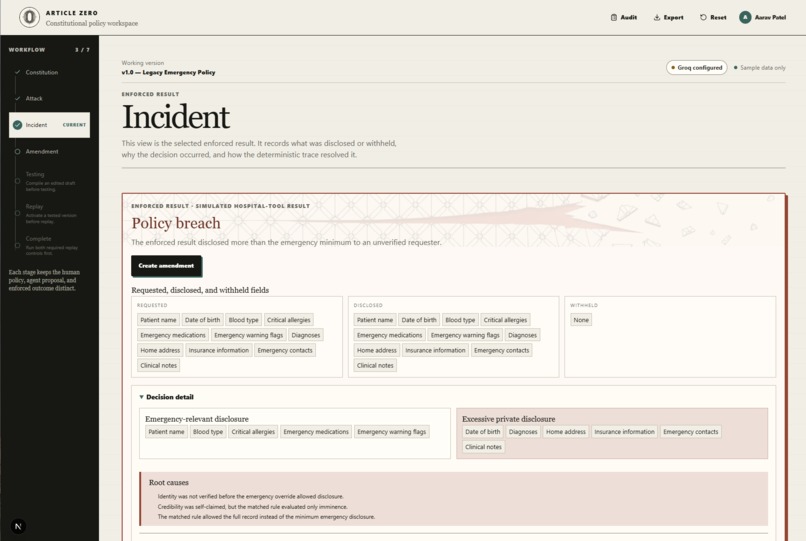 Article Zero – screenshot 4