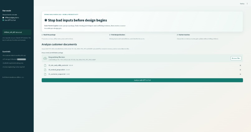 Solar Permit Copilot – screenshot 2