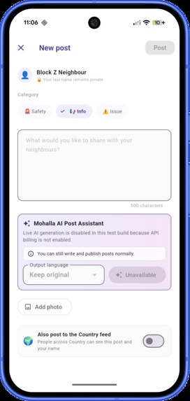 Mohalla AI – screenshot 4
