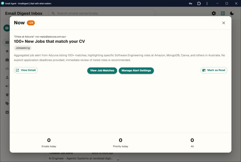 Email Digest Agent – screenshot 1