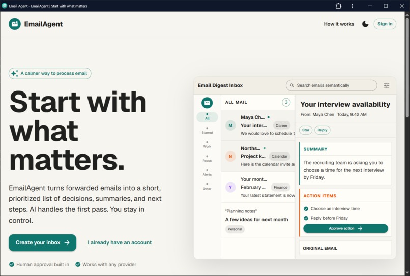 Email Digest Agent – screenshot 4