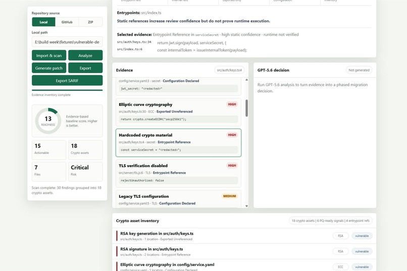 Quantum Readiness Copilot – screenshot 1