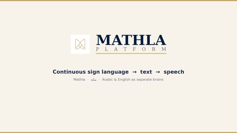 Mathla — Multilingual Sign Language Intelligence – screenshot 3