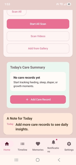 BabyNest Timeline – BabyTale – screenshot 2