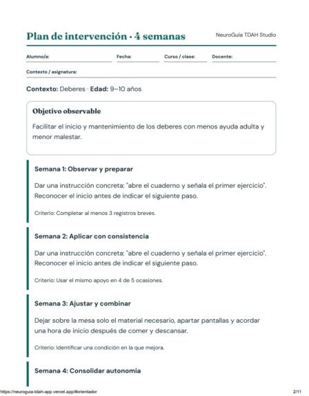 NeuroGuía TDAH – screenshot 6