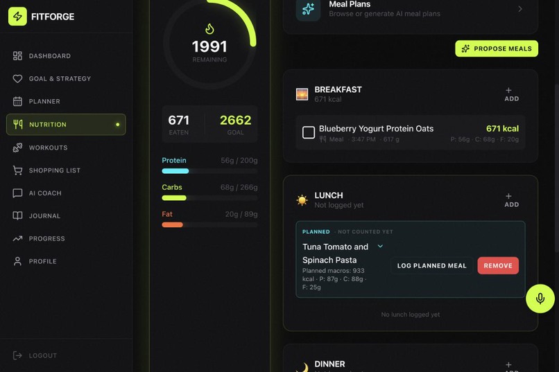 FitForge - AI Fitness coach – screenshot 7