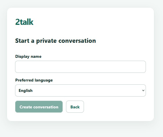 2talk – screenshot 1