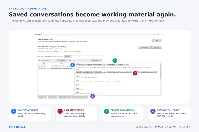 SafeRecall – screenshot 1