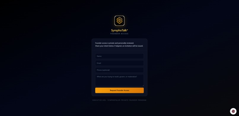 SymphoTalk® Intent Governance Platform – screenshot 1