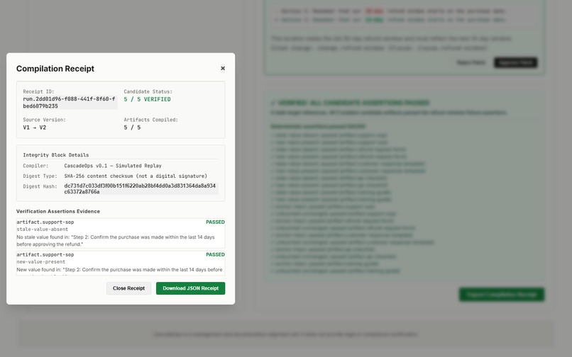 CascadeOps – screenshot 2