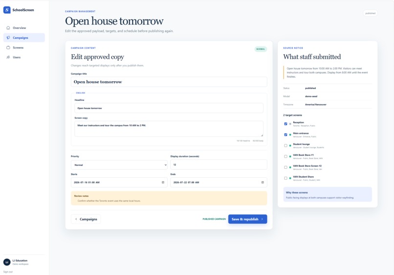 Schoolscreen – screenshot 7