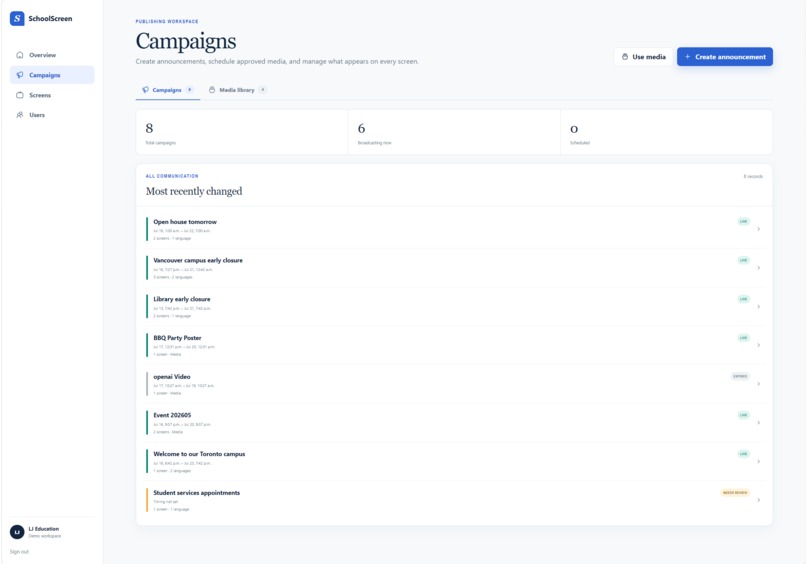 Schoolscreen – screenshot 3
