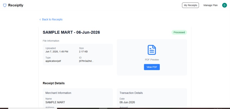 Receiptly – screenshot 5