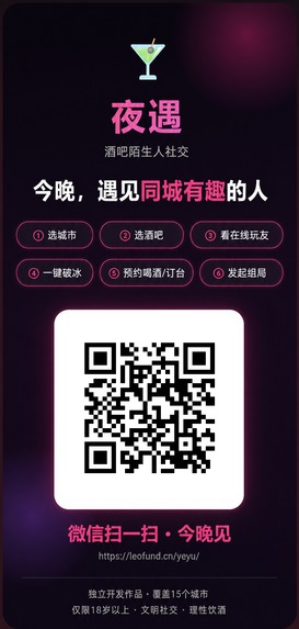 Bar social app for strangers – screenshot 1