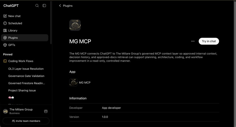MG MCP – screenshot 2