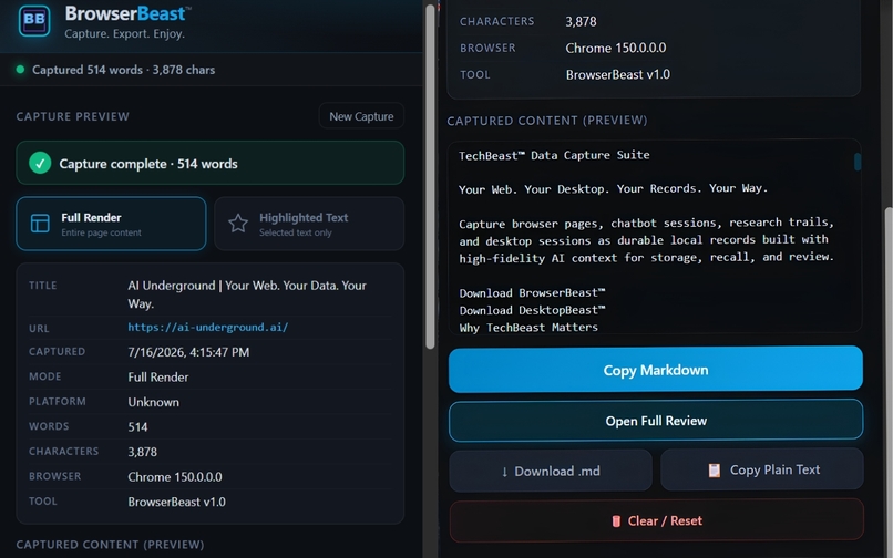 TechBeast™ Data Capture Suite – screenshot 4