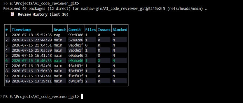AI_Git_Reviewer_local – screenshot 1