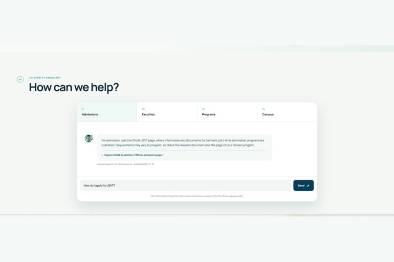 Ghidul tău USVT – AI Student Guide – screenshot 3
