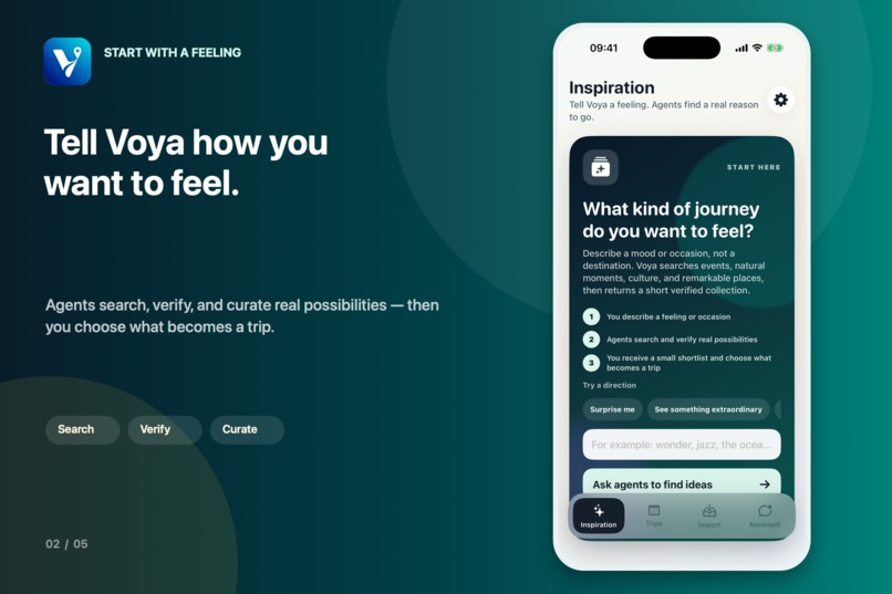 Voya — The Agentic Travel Companion – screenshot 2