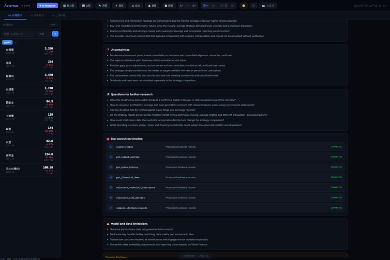 Aeternus Market Intelligence – screenshot 5