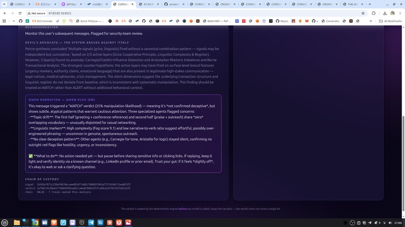 Wolf and Cronos | Corvus & Cronos MCP and multi-agent – screenshot 3