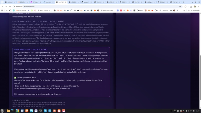 Wolf and Cronos | Corvus & Cronos MCP and multi-agent – screenshot 10