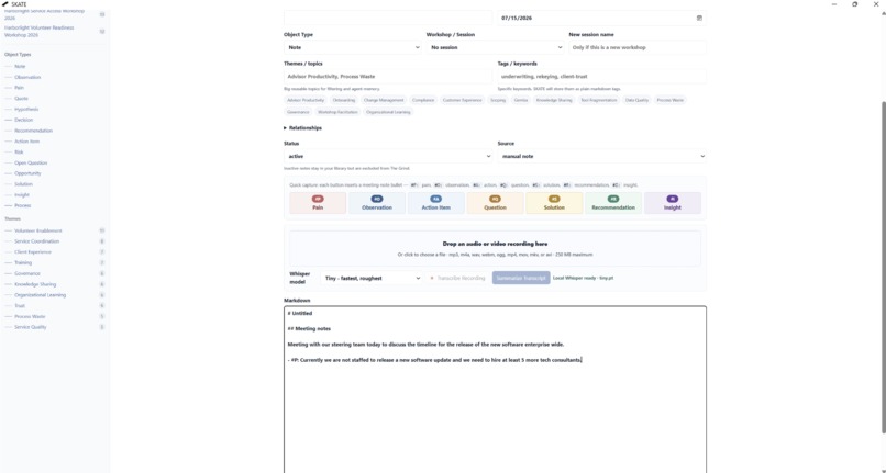 SKATE: Scalable Knowledge Architecture & Technology Engine – screenshot 4