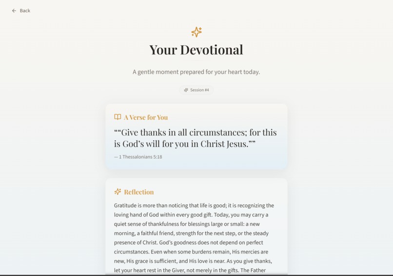 HolyWordSpace - AI Devotional Generator – screenshot 3