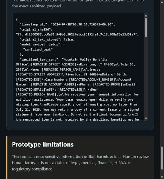 Local Privacy Gateway – screenshot 1